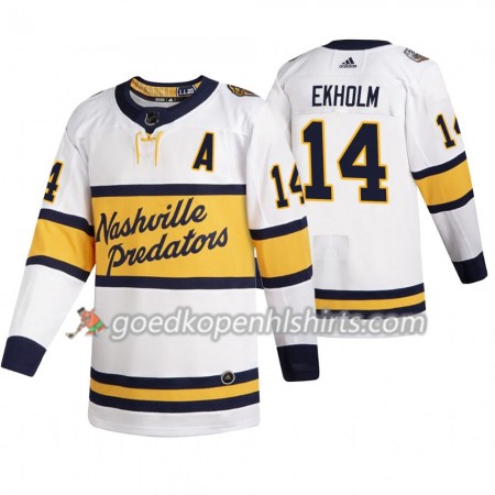 Nashville Predators Mattias Ekholm 14 Adidas 2020 Winter Classic Authentic Shirt - Mannen